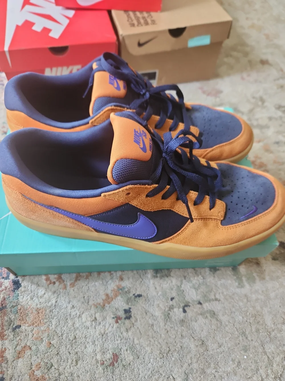 Size 14 - Nike Force 58 SB Monarch Midnight Navy With Box